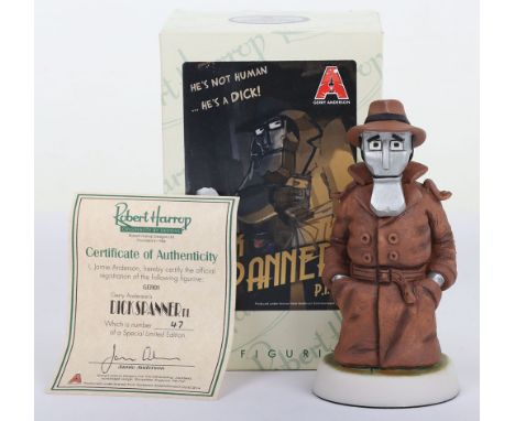 Scarce Robert Harrop Dick Spanner P.I. Gerry Anderson Hand Painted Figurine. Limited Edition no. 47. GER01. Very good conditi