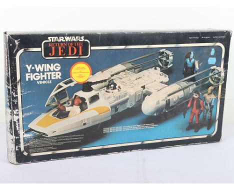 Vintage Star Wars Return of the Jedi Palitoy Y-Wing Fighter Vehicle Empty Box. Some damage and box wear. 