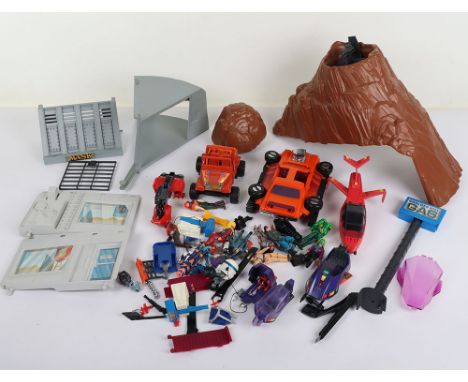 Vintage M.A.S.K. Mask Kenner Loose vehicles with Action Figures. Including a complete Jackhammer, Firecracker with accessorie