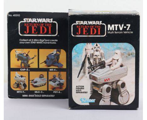 Vintage Star Wars Return of the Jedi MTV-7 Mini Rig vehicle boxed Kenner. Complete with inserts and instructions. Vehicle in 