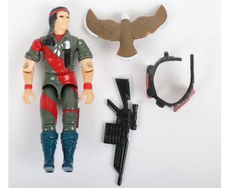 Scarce European Exclusive Vintage G.I. Joe Gi Joe Spirit action figure Hasbro. Near Complete good condition.