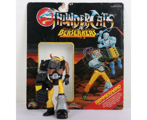 Vintage Thundercats Hammerhand Berserkers Action Figure LJN. Including original card back. Asst. 3526. The figure is missing 