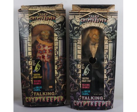 Two Tales of the Cryptkeeper Talking Cryptkeeper boxed Ace Toys. Good condition in opened box. Untested. Boxes have some wear