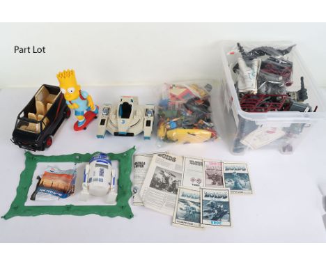 Collection of Mixed Vintage Action Figures and Toys. Including A-Team, Zoids Zarwolf Black Rhinos Kroc Scorpo Trooper Zoid Re
