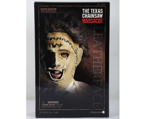 The Texas Chainsaw Massacre Leatherface 12 inch Figure Sideshow.  New Sealed in box. Some minor box wear. 