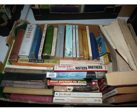 A quantity of books including 'Ulysses' by James Joyce, 'The Portrait of a lady' by Henry James, 'The Bodey Head' by Ford Mad