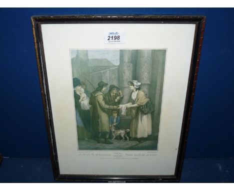 A framed print entitled 'Cries of London'.