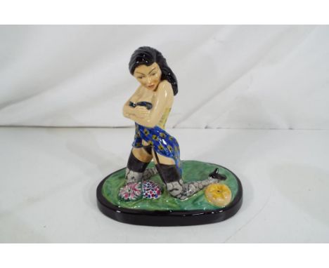 Peggy Davis - an artists original ceramic figuring depicting a female entitled Colourway 1/1, Est £50 - £70