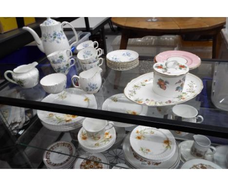 A quantity of Hammersley and Royal Adderley of ceramic tableware comprising in excess of 46 pieces 