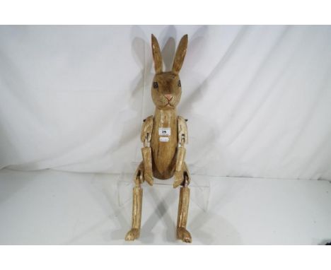 A large wooden jointed shelf rabbit, Est £25 - £40 