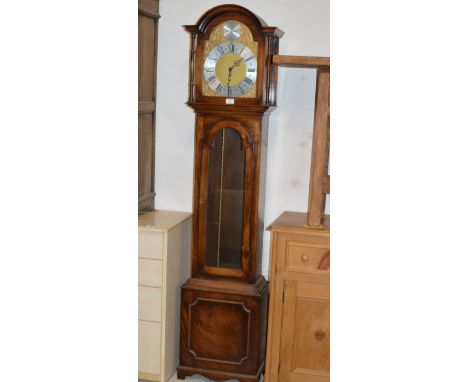 REPRODUCTION MAHOGANY CASED LONGCASE CLOCK     