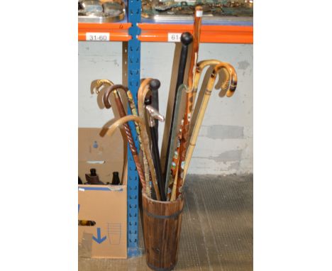 STICK STAND WITH VARIOUS STICKS     
