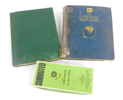 Two early 20thC and later world stamp albums, to include India, Gibraltar, Germany, Egypt, Denmark, Cuba, Canada, some GB, to