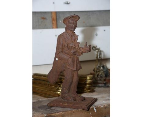 A cast iron golf caddy door stop or poker holder, perhaps circa 1920-30, 37.5cm high   OBJECT LOCATION: OUTBUILDING 