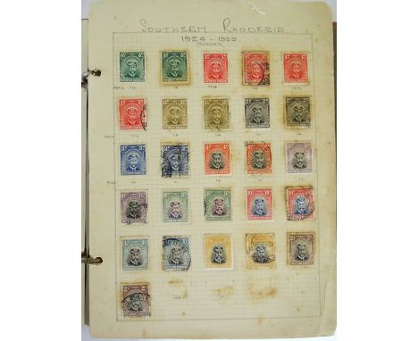 Southern Rhodesia Contemporary collection assembled in Rhodesia, with several hundred mint and used stamps on quadrille pages