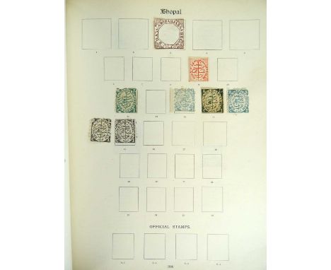British Commonwealth Collection of many hundreds of stamps in a late 1920s leather-bound 'Imperial' album, the book itself in
