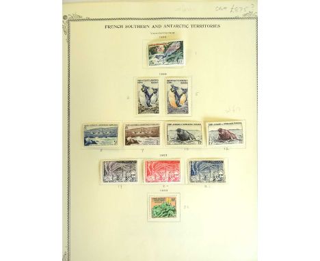 Antarctica Collections of Australian, British and French Antarctic Territories in three albums. AAT incl. 75 covers, FDCs wit