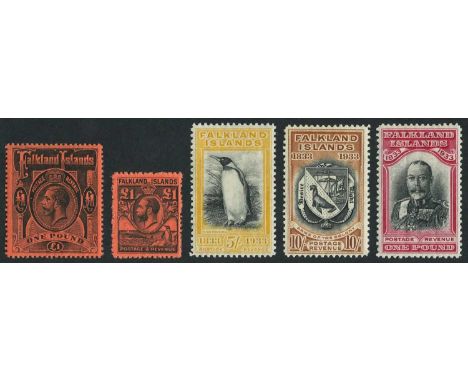 Falkland Islands Impressive mint collection housed in six boxed Davo albums, the QV simplified, then highly complete 20th cen