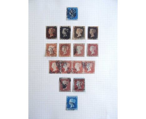 Great Britain Used collection in two loose-leaf albums 1840-1970s, with range of line-engraved incl. 2d blue four margins and