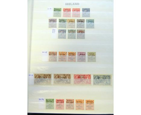 Ireland Mint collection in two large and one smaller stockbook, good level of completion including Dollard ovpt seahorse set 