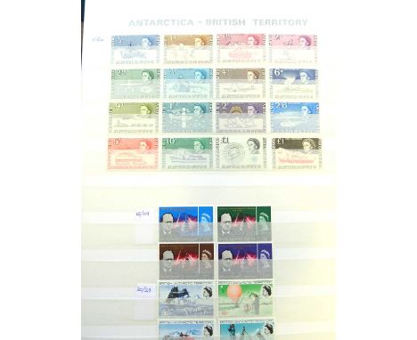 British Commonwealth Mint and used collections in eight volumes: Davo albums for Australia, New Zealand and Canada with quite