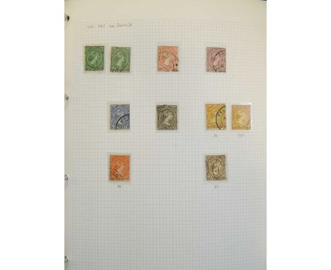 Falkland Islands Used section of the collection, in five boxed binders, much less strong than the mint though still with usef