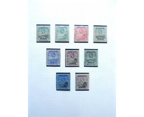 Atlantic Islands: Ascension, St. Helena, Falklands. Mint collection from first issues to early QEII, in mounts on pages in a 