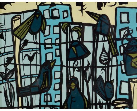 Birds and Skyscrapers on paper/photographic print, 40cm x 50cm
