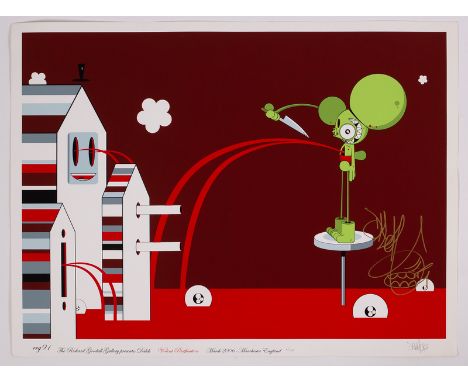 Dalek, American 1968 /Violent Pacification/signed and numbered 94/100, March 2006/silkscreen print, 76cm x 55cm /Provenance: 