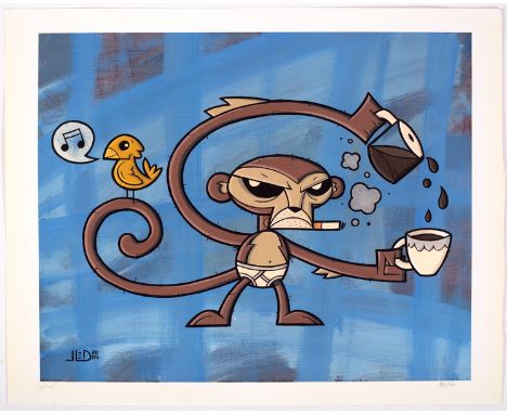 Joe Ledbetter AKA J.LED/Good Morning Sunshine/signed print, limited edition 98/100/35cm x 43cm