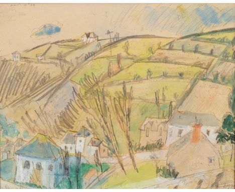 Adrian Ryan (1920-1988)/Normandy Landscape/signed lower right Ryan; dated upper left March 15 '64, further inscribed througho