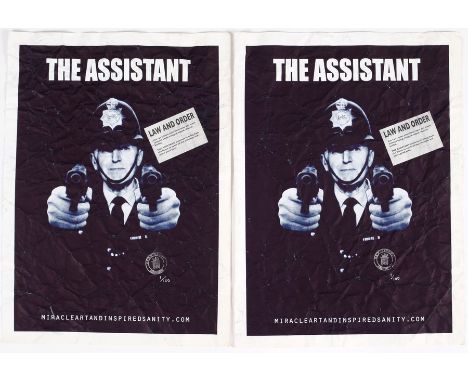 CNPD (Jimmy Cauty, British, born 1956)/The Assistant/stamped government disapproved/two limited edition prints both 1/100, 61