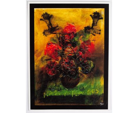 STOT21STCPLANB aka Harry Adams (Adam Wood and Steve Lowe)/Nasty Flowers/ limited edition 3/20, stamped Nowhere Fast/print, 29