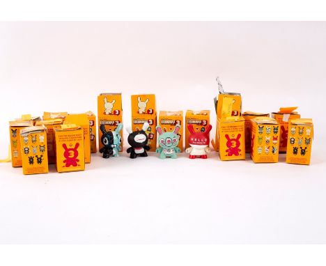 Eighteen limited edition Kid Robot Dunny Series 3 soft vinyl toys