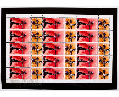 CNPD (Jimmy Cauty, British, born 1956)/Deutschland Football stamps, 2006 World Cup/first day of issue stamp/on photographic p