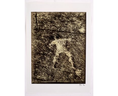Attributed to L-13 Light Industrial Workshop/photographic print of imprint of the body of Capltanleutnant Heinrich Mathy, Pot