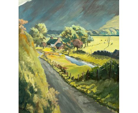 Mary Frame (20th Century)/Near Tal-y-Llyn, N. Wales/signed/oil on board, 44.5cm x 40cm CONDITION REPORT: ARR Artist's Resale 