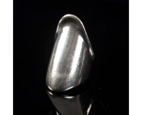 Mina Spiridis for Georg Jensen, a silver ring, circa 1999, stamped Georg Jensen, 925S and 256, approximately 15.3gm CONDITION