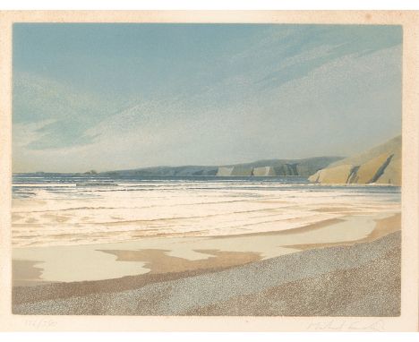 Michael Fairclough (born 1940)/Stackpole, Dyfed/signed in pencil and numbered 186/350/aquatint, image 29.5cm x 39cm and/Shore