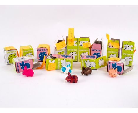 Frank Kozik (American, born 1962) Thirteen boxed Kid Robot Smorkin' Labbit Series 2 and another unboxed (14)