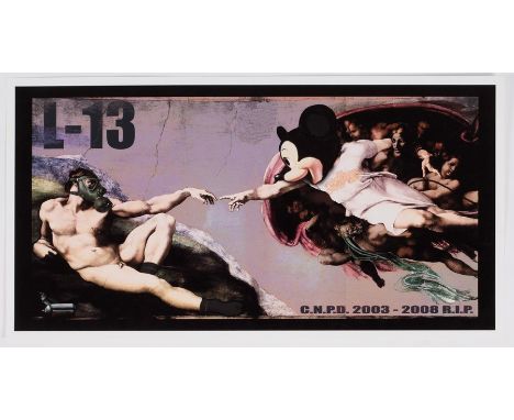 CNPD (Jimmy Cauty, British, born 1956)/CNPD 2003-2008 RIP/limited edition print, 20/200, stamped Cautese National Postage ver