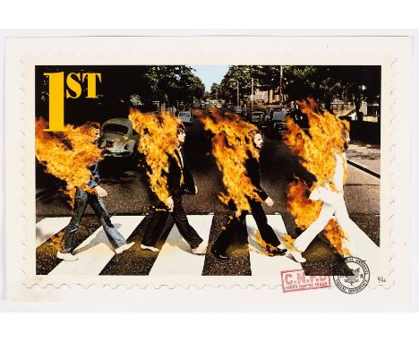 CNPD (Jimmy Cauty, British, born 1956)/Stamps of Mass Destruction, Abbey Road 1st class Beatles Immolation 2006/limited editi