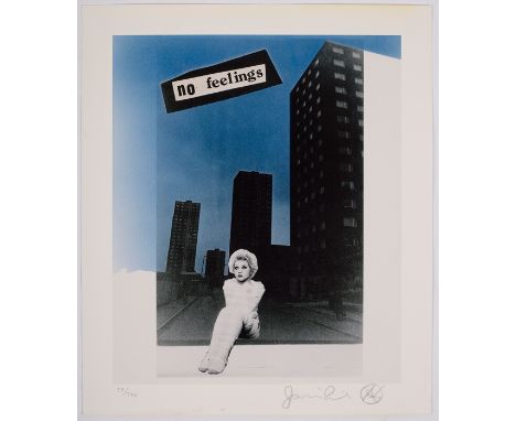 Jamie Reid (British, born 1947)/No Feelings/limited edition print, 52/750, signed l.r. in pencil/26cm x 21.5cm