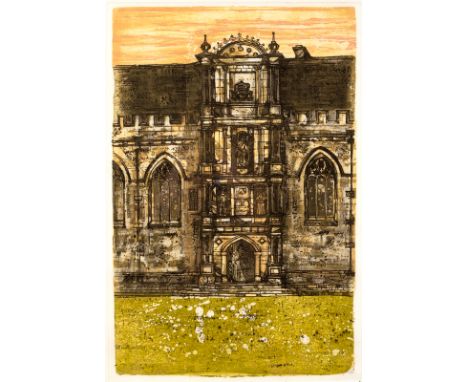 Richard Beer (1928-2017)/Wadham College, Oxford/signed, limited edition 1/100/colour etching, 60cm x 41cm CONDITION REPORT: A