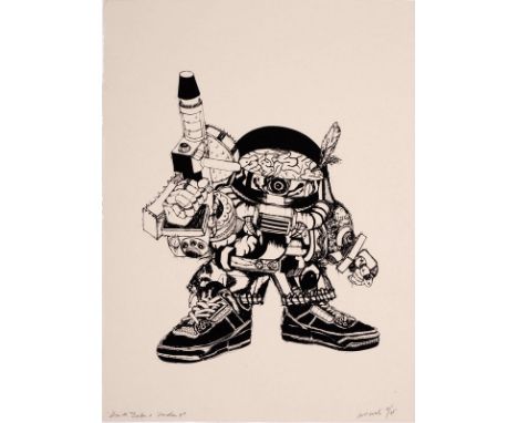 Darth Zakon/Darth Zakon X Jordan/limited edition print 9/25, indistinctly signed and dated 2006 l.r./76cm x 57cm