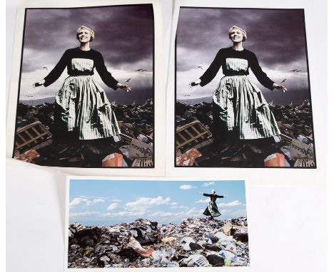 CNPD (Jimmy Cauty, British, born 1956)/Julie Andrews on Rubbish Heap/three limited edition posters, 12/200, 54/200 and 17/200