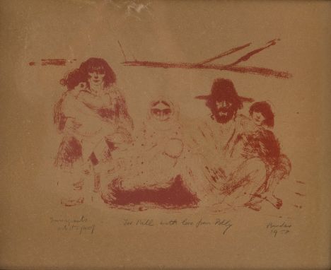 Pearl Binder, Lady Elwyn-Jones (1904-1990)/Immigrants/signed in pencil and dated 1958 and inscribed with a dedication 'For Bi