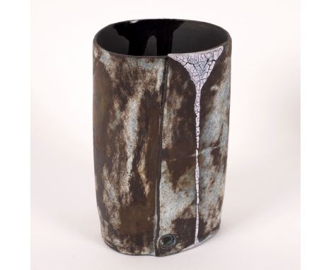 Hilary Mayo, Landscape Vessel, impressed mark, 12.5cm high, 7cm wide CONDITION REPORT: ARR Artist's Resale Right may apply to