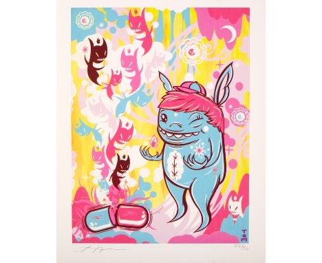 Tom (Thomas Han, American)/Exercise Your Demons/signed, limited edition print, 22/50/giclee print, 25cm x 20.5cm