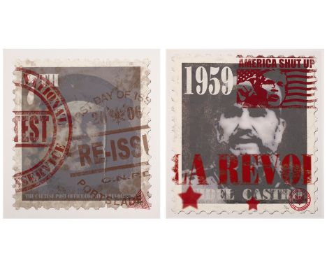 CNPD (Jimmy Cauty, British, born 1956)/Che Guevarra stamp/ initialled PMG, limited edition 5/37, with Cautese National Postag